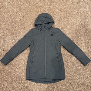 The North Face Women's Charcoal Hooded Puffer Jacket